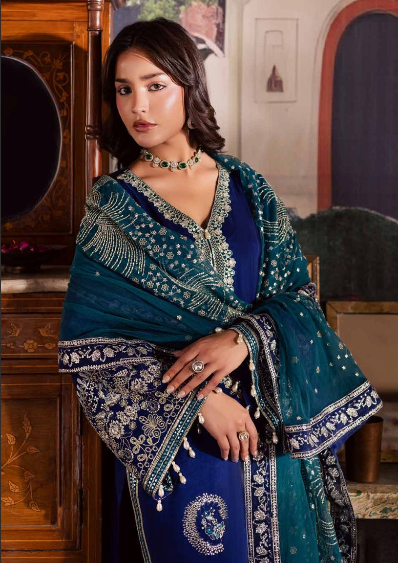 Royal Blue Embellished Suit