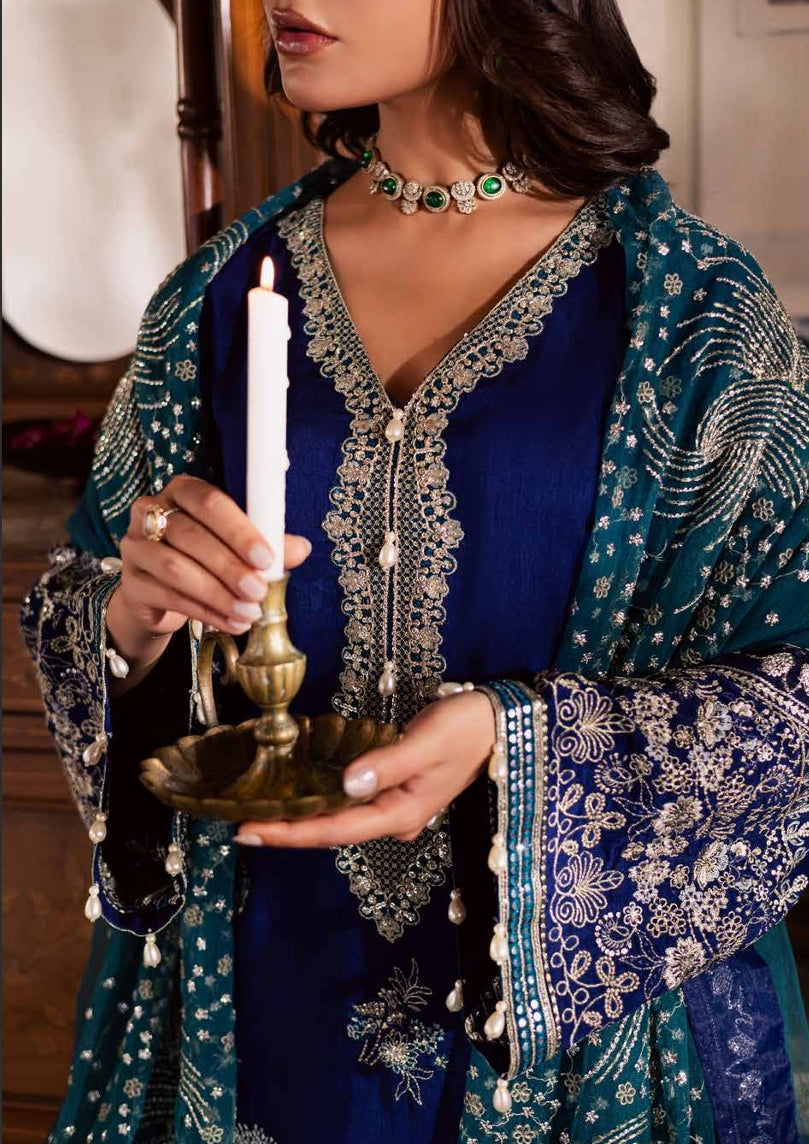 Royal Blue Embellished Suit